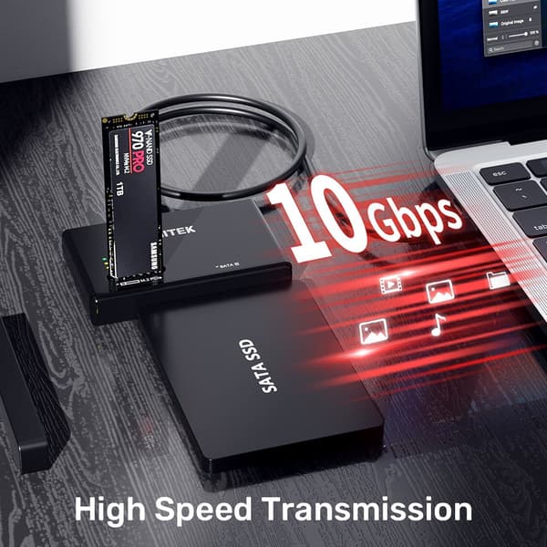 Unitek USB-C-bro til SATA- og M.2 MVMe-drev