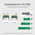 Pikkukuva 2 / 7: UNITEK S1206A SolidForce USB-C - PCIe/NVMe M.2 SSD 10Gbps kaksoispaikkakotelo offline-kloonilla