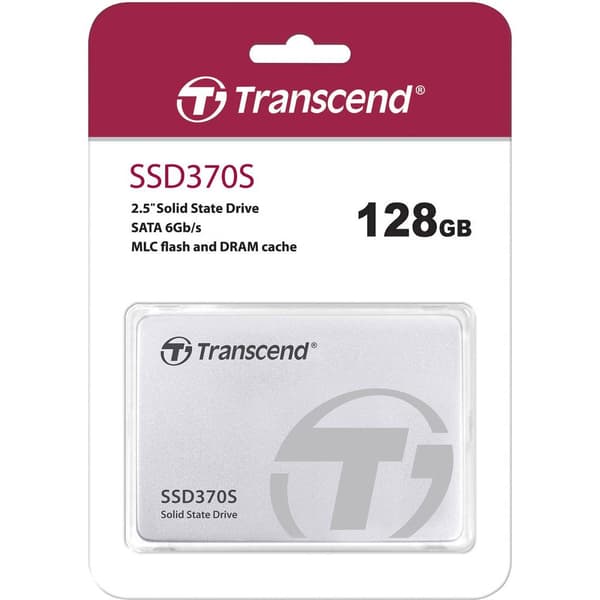 Transcend SSD370S 128 GB SSD-Hårddisk 2.5 SATA 6 Gb/s Box TS128GSSD370S