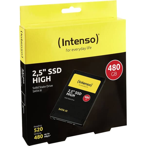 Intenso High Performance 480 GB SSD-Hårddisk 2.5 SATA 6 Gb/s Box 3813450