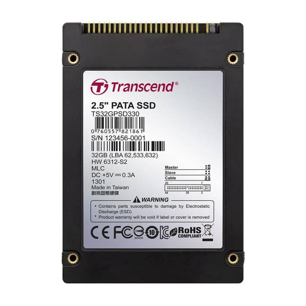 Transcend PSD330 32 GB Intere IDE SSD 635 cm IDE Industrial TS32GPSD330