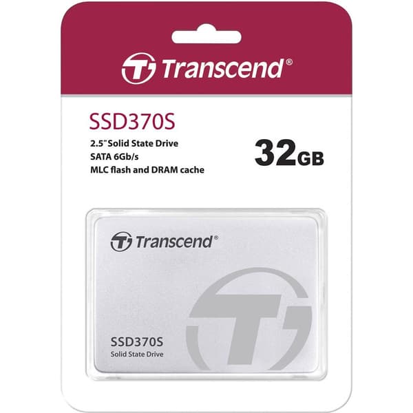 Transcend SSD370S 32 GB SSD-Hårddisk 2.5 SATA 6 Gb/s Box TS32GSSD370S