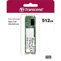Miniatyrbild 2 av 3: Transcend 220S 512 GB Intern NVMe/PCIe M.2 SSD M.2NVMe PCLe 3.0 x4 Box TS512GMTE220S