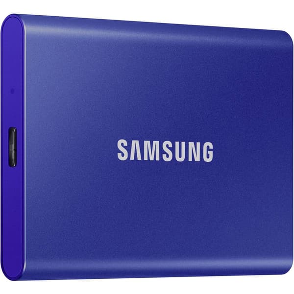Samsung Portable T7 1 TB Extern SSD-disk USB 3.2 Gen 2 Blå PC/Mac MU-PC1T0H/WW