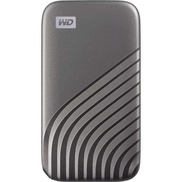 WD My Passport 500 GB Extern SSD-disk 2.5 USB-C® Grå WDBAGF5000AGY-WESN