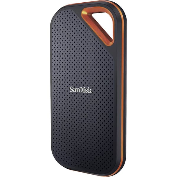 SanDisk Extreme® Portable 500 GB Extern SSD-disk 2.5 USB 3.2 Gen 2 Svart, Orange SDSSDE61-500G-G25