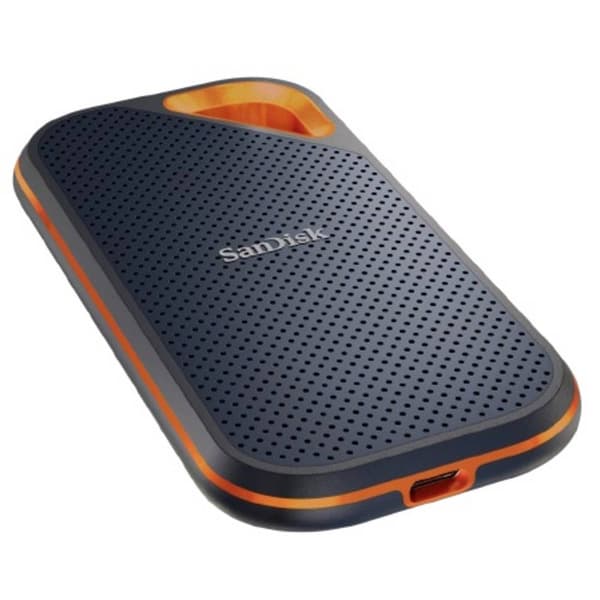SanDisk Extreme® Portable 500 GB Extern SSD-disk 2.5 USB 3.2 Gen 2 Svart, Orange SDSSDE61-500G-G25