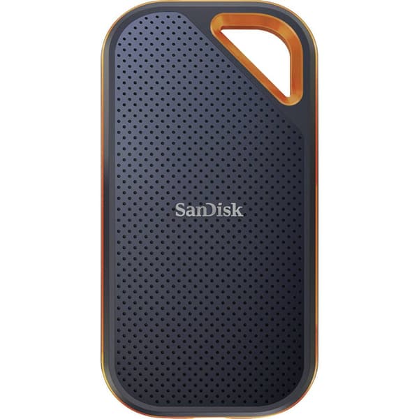 SanDisk Extreme® Portable 500 GB Extern SSD-disk 2.5 USB 3.2 Gen 2 Svart, Orange SDSSDE61-500G-G25