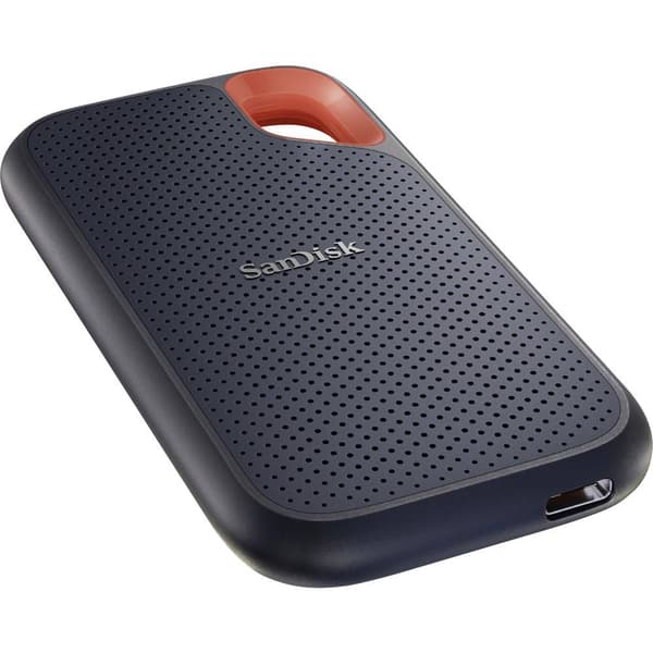 SanDisk Extreme® Portable 2 TB Extern SSD-disk 2.5 USB 3.2 Gen 2 Svart, Orange SDSSDE61-2T00-G25