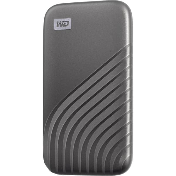 WD My Passport 2 TB Extern SSD-disk 2.5 USB-C® Grå WDBAGF0020BGY-WESN