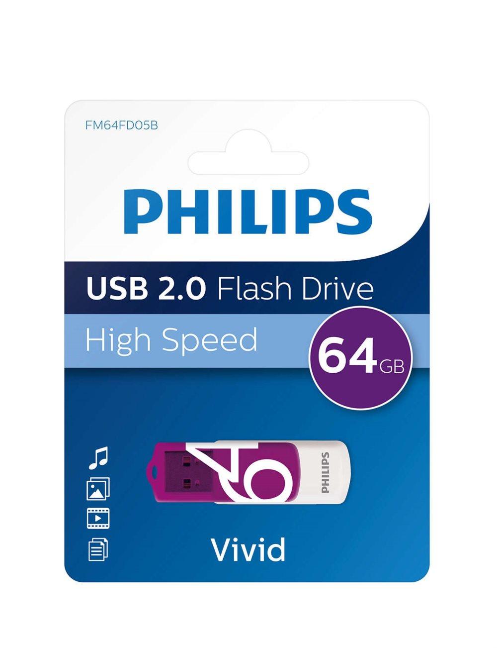 Philips USB 2.0 64GB hukommelsesnøgle