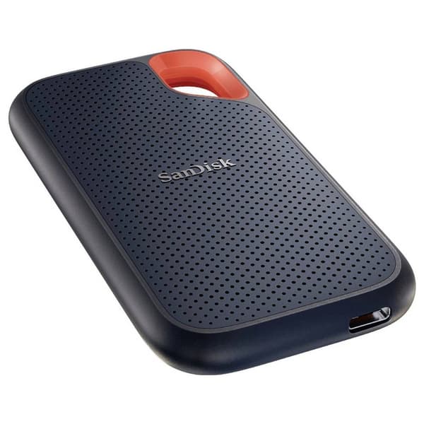SanDisk Extreme® Portable 4 TB Extern SSD-disk 2.5 USB 3.2 Gen 2 Svart, Orange SDSSDE61-4T00-G25