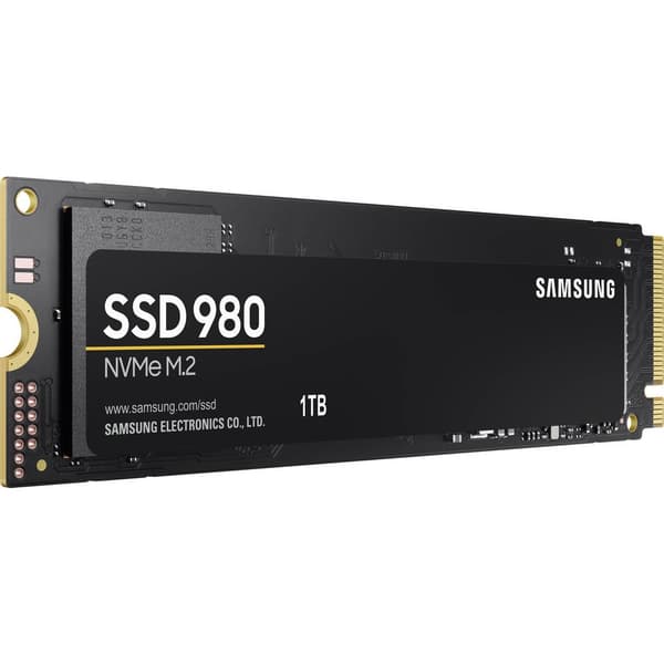 Samsung 980 1 TB Intern NVMe/PCIe M.2 SSD M.2NVMe PCLe 3.0 x4 Box MZ-V8V1T0BW