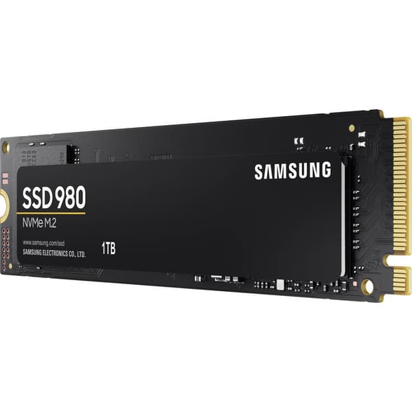 Samsung 980 1 TB Intern NVMe/PCIe M.2 SSD M.2NVMe PCLe 3.0 x4 Box MZ-V8V1T0BW