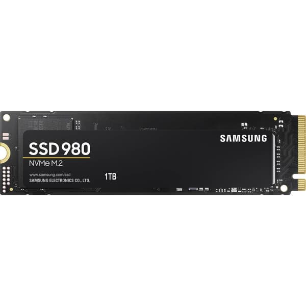 Samsung 980 1 TB Intern NVMe/PCIe M.2 SSD M.2NVMe PCLe 3.0 x4 Box MZ-V8V1T0BW