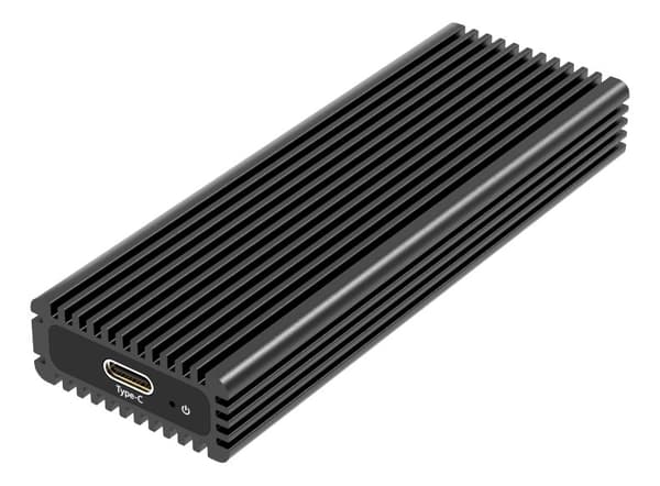 USB-C 3.1GEN2 til PCIe NVMe kabinet, sort