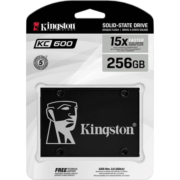 Kingston SKC600 256 GB SSD-Hårddisk 2.5 Box SKC600/256G