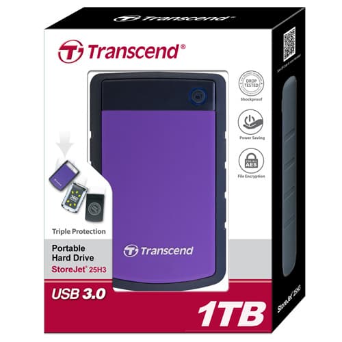 Portabel HDD StoreJet 2.5" 1TB USB 3.1 Gen 1 Lila