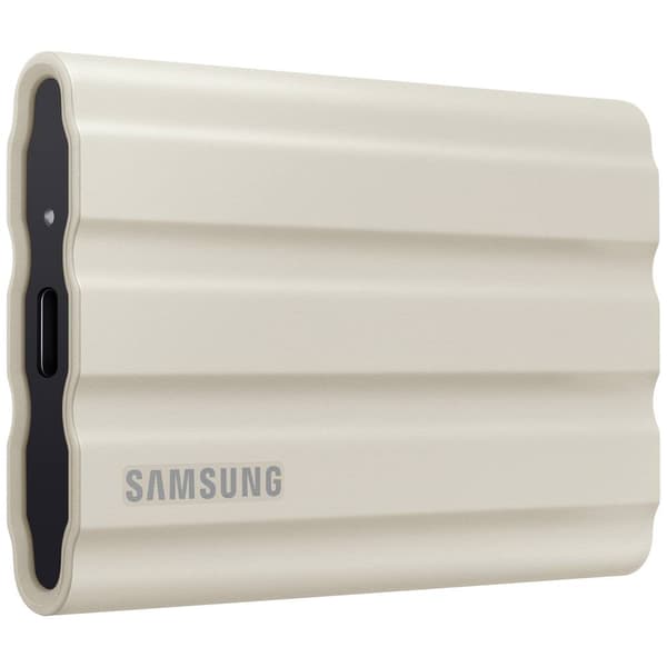 Samsung Portable T7 Shield 1 TB Extern SSD-disk USB 3.2 Gen 2 Beige PC/Mac MU-PE1T0K/EU
