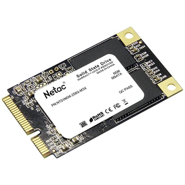 Netac Technology N5M 256 GB SSD-hårddisk mSATA mSATA Box NT01N5M-256G-M3X