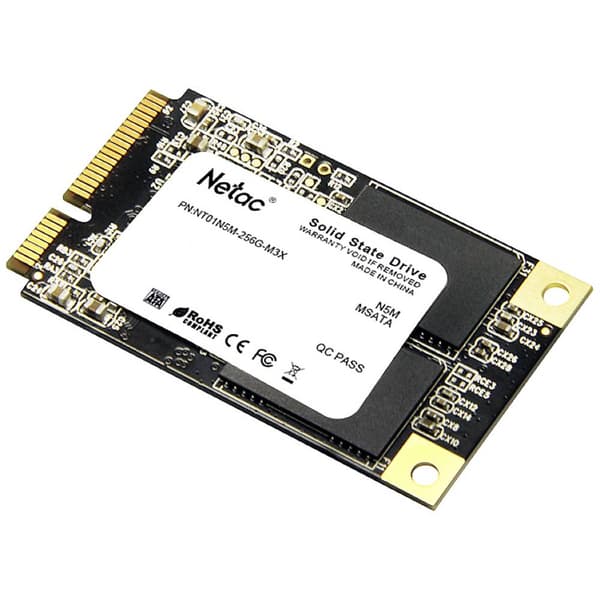 Netac Technology N5M 256 GB SSD-hårddisk mSATA mSATA Box NT01N5M-256G-M3X
