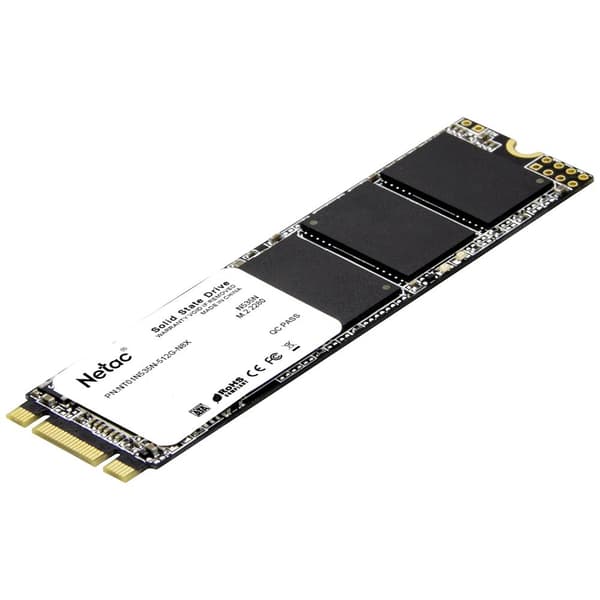 Netac Technology 512 GB SSD-hårddisk SATA M.2 2280 SATA 6 Gb/s Box NT01N535N-512G-N8X
