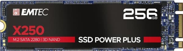 EMTEC SSD Power Plus X250 - SSD - 256GB - intern - M.2 2280 - SATA 6Gb/s (ECSSD256GX250)