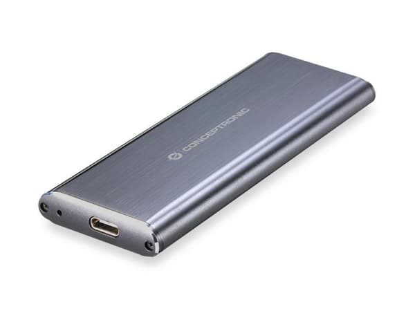 Conceptronic HDE01G lagringsenhetskåpa M.2 SDD-hölje grå Grå
