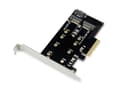 Miniatyrbillede 1 af 4: Conceptronic EMRICK 2-i-1 M.2 SSD PCIe-adapter SATA AHCI NVMe (EMRICK04B)