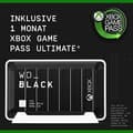 Pikkukuva 3 / 6: WD_BLACK D30 Xboxille WDBAMF0020BBW - SSD - 2 TB - ulkoinen (kannettava) - USB 3.0 (USB-C-liitin) - musta