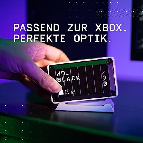 WD_BLACK D30 Xboxille WDBAMF0020BBW - SSD - 2 TB - ulkoinen (kannettava) - USB 3.0 (USB-C-liitin) - musta