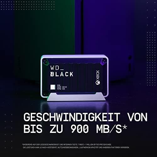 WD_BLACK D30 Xboxille WDBAMF0020BBW - SSD - 2 TB - ulkoinen (kannettava) - USB 3.0 (USB-C-liitin) - musta