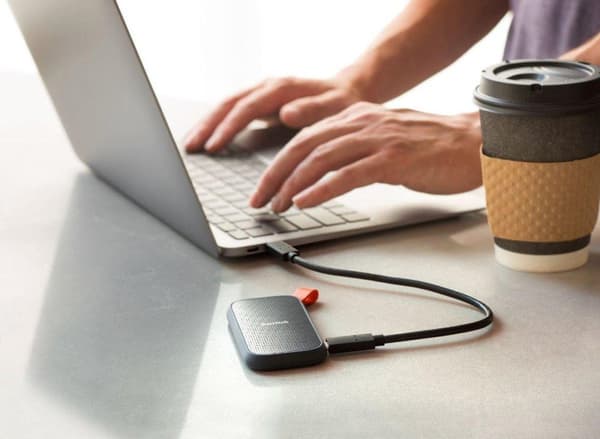 SanDisk Portable SSD - Extern SSD - USB-C 3.2 - 480GB