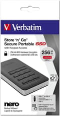 Miniatyrbillede 1 af 8: STORE N GO Secure SSD 250GB m tastatur iht