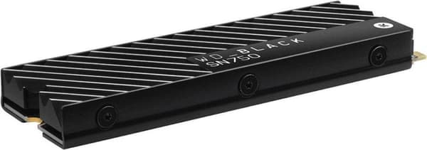 Western Digital WD_BLACK SN750 - Intern SSD M.2 - 1 TB - Med kylfläns