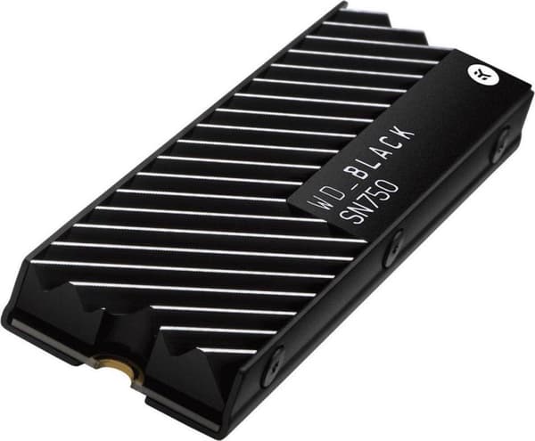 Western Digital WD_BLACK SN750 - Intern SSD M.2 - 1 TB - Med kylfläns