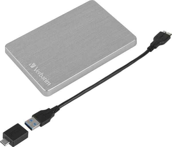 Verbatim Store 'n' Go ALU tunn mobil hårddisk 1TB Silver