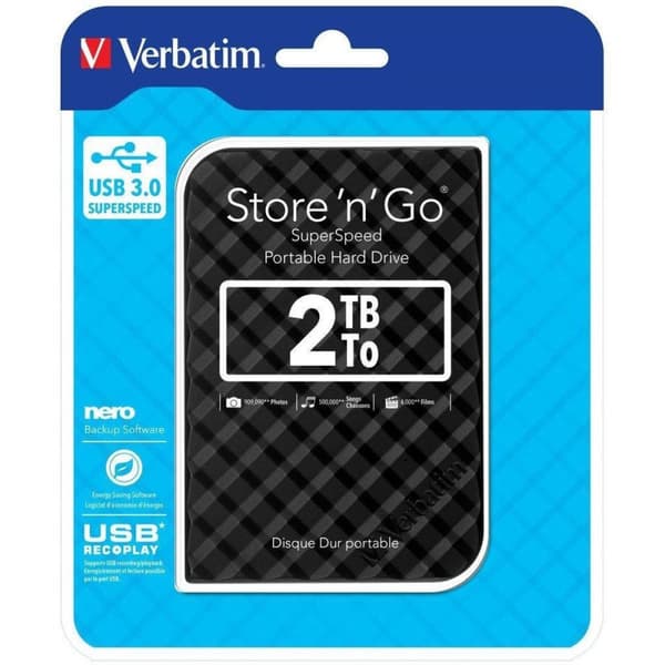 Verbatim Store 'n' Go - Extern hårddisk - 2 TB