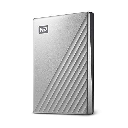 WD My Passport Ultra for Mac WDBKYJ0020BSL - Kiintolevy - salattu - 2 TB - ulkoinen (kannettava) - USB 3.0 (USB-C-liitin) - 256-bittinen AES - hopea