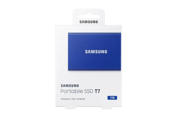 Samsung Portable SSD T7 - ​​​​1TB - Blå