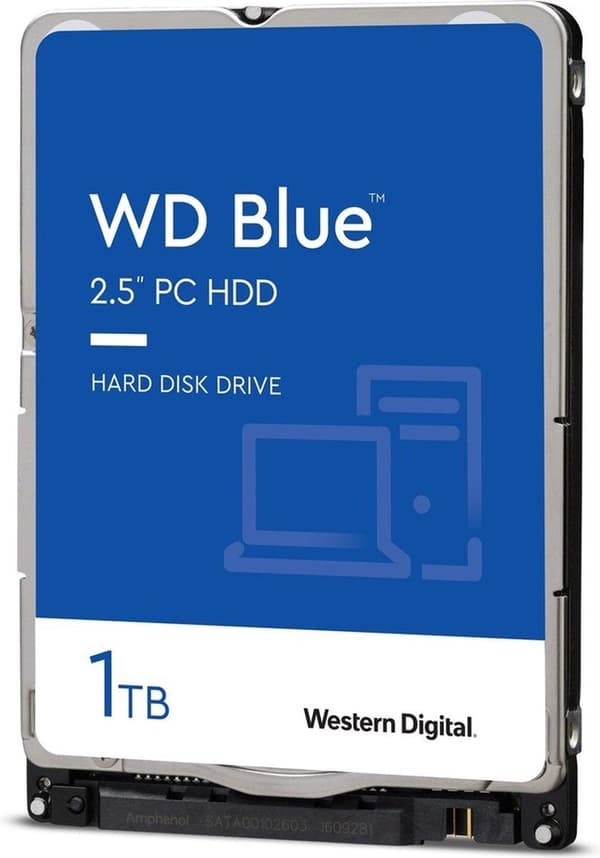 WD Blue - Intern harddisk - 1 TB - 5.400 RPM - 2,5 (WD10SPZX)