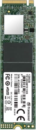Miniatyrbild 8 av 8: Transcend 128 GB M.2 2280PCIe Gen3x4 3D TLC utan DRAM