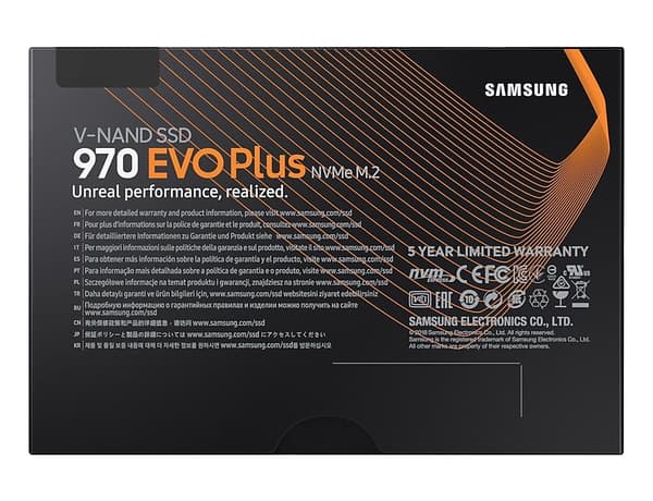 Samsung SSD M.2 PCI-E NVMe 970 EVO Plus - 1TB - B2B-modell i neutral förpackning (MZ-V7S1T0E)