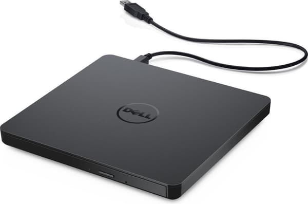 Dell Slim DW316 - asema - DVD+/-RW (+/-R DL) / DVD-RAM - 8x/8x/5x - USB2.0 - ulkoinen - Inspiron 14 54XX, 15 55XX, 17 5758, OptiPlex 3020, 9020, Vostr musta