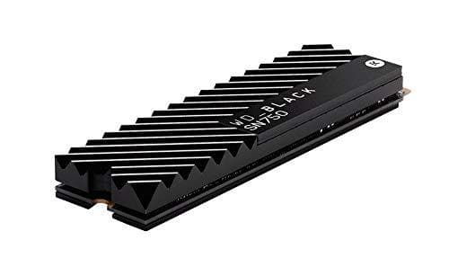 WD Black SN750 SSD 2TB med kylfläns