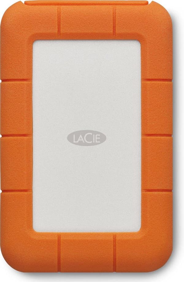 LaCie Rugged USB-C ekstern harddisk 5000 GB Grå, Gul
