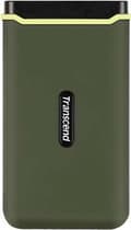 Miniatyrbild 1 av 4: Transcend ESD380C - SSD - 2TB - extern (bärbar) - USB 3.2 Gen 2x2 - Militärgrön (TS2TESD380C)
