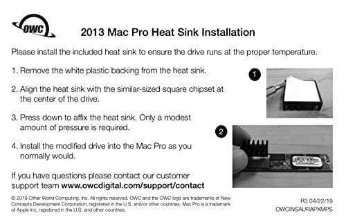 OWC Aura Pro X2 - SSD - 1 TB - intern - PCI Express 3.1 x4 (NVMe) - för Apple Mac Pro (sent 2013)