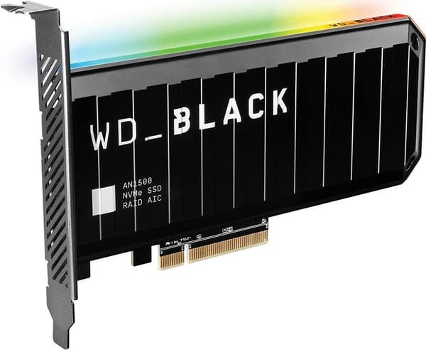 WD_BLACK AN1500 WDS100T1X0L-00AUJ0 - SSD - 1 TB - intern - PCIe-kort (PCIe-kort) - PCI Express 3.0 x8 (NVMe) - integreret køleplade