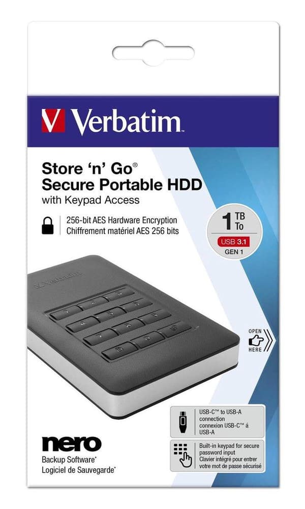 Verbatim Store 'n' Go Secure Portable Harddisk 2TB